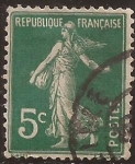 Sellos de Europa - Francia -  Sembradora 1906  5 cents