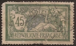 Stamps France -  Paz y Libertad  1906  45 cents