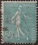 Sellos de Europa - Francia -  Sembradora 1921  50 cents