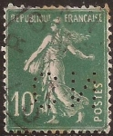 Sellos de Europa - Francia -  Sembradora 1922  10 cents