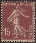 Stamps France -  Sembradora 1926  15 cents