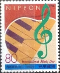 Stamps Japan -  Scott#2540 m3b intercambio 0,40 usd  80 y. 1996