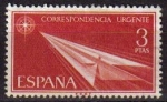 Sellos de Europa - Espa�a -  ESPAÑA 1965 1671 Sello Nuevo Correspondencia Urgente Yv1331 Avión Papel