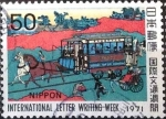 Stamps Japan -  Scott#1092 intercambio 0,30 usd 50 y. 1971