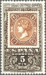 Sellos de Europa - Espa�a -  ESPAÑA 1965 1691 Sello Nuevo Centenario Primer Sello Dentado 2 reales de 1865 Stamps Yv1348