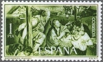 Stamps Spain -  ESPAÑA 1965 1692 Sello Nuevo Navidad Nacimiento Mayno