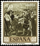 Stamps : Europe : Spain :  ESPAÑA SEGUNDO CENTENARIO NUEVO Nº 1240 ** 50C OLIVA VELAZQUEZ