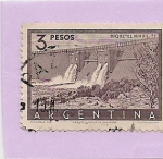 Stamps Argentina -  Dique El Nihuil