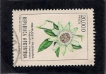 Stamps Argentina -  Mburucuya-Pasionaria