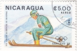 Stamps Nicaragua -  Juegos Olímpicos Sarajevo'84