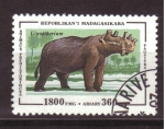 Stamps Madagascar -  Animales prehistoricos