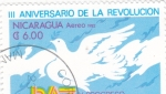Sellos de America - Nicaragua -  III Aniversario de la Revolución