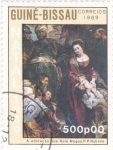 Stamps : Africa : Guinea_Bissau :  Adoración de los reyes Magos-P.P.Rubens