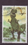 Sellos de Africa - Santo Tom� y Principe -  Dinosaurios