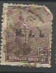 Stamps Argentina -  MINISTERIO DE JUSTICIA e INSTRUCCION PUBLICA SCOTT OD183