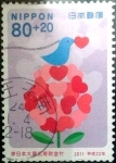 Stamps Japan -  Scott#B60 intercambio 2,50 usd 80+20 y. 2011