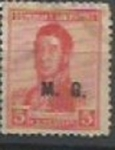 Stamps Argentina -  MINISTERIO DE GUERRA SCOTT OD59