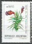 Stamps Argentina -  Serie Flores Australes 0.05 Clavel del Aire SCOTT 1519