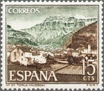 Stamps Spain -  ESPAÑA 1966 1727 Sello Nuevo III Serie Turistica Torla (Huesca)