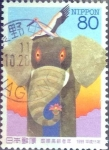 Stamps Japan -  Scott#2708 intercambio 0,40 usd  80 y. 1999