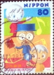 Stamps Japan -  Scott#2681 intercambio 0,40 usd  80 y. 1999