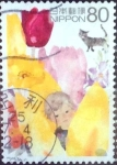 Stamps Japan -  Scott#3513g intercambio 0,90 usd  80 y. 2013