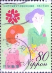 Stamps Japan -  Scott#3554 intercambio 0,90 usd  80 y. 2013