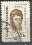 Stamps : America : Argentina :  SAN MARTIN SCOTT 933