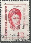 Stamps Argentina -  SAN MARTIN SCOTT 1036