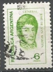 Stamps Argentina -  SAN MARTIN SCOTT 1043