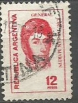 Stamps Argentina -  SAN MARTIN SCOTT 1001