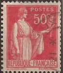Sellos del Mundo : Europa : Francia : Alegoría de la Paz  1932  50 cents