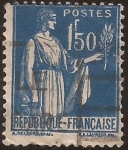 Stamps France -  Alegoría de la Paz  1932  1,50 Fr