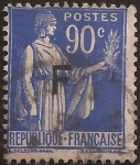 Stamps France -  Alegoría de la Paz  1938  90 cents