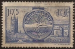 Stamps France -  Visita de los Monarcas Británicos  28 junio 1938  1,75 Fr