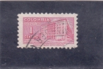 Stamps Colombia -  palacio de comunicaciones