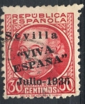 Sellos de Europa - Espa�a -  ESPAÑA_SCOTT 14L8 EMISION PATRIOTICA SEVILLA. $1,25