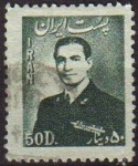 Sellos de Asia - Ir�n -  IRAN 1951 Scott 954 Sello Retrato Mohammad Reza Shah Pahlavi Usado