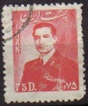 Stamps Iran -  IRAN 1951 Scott 955 Sello Retrato Mohammad Reza Shah Pahlavi Usado