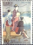 Stamps Japan -  Scott#2840 intercambio 1,00 usd  80 y. 2002
