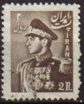 Sellos del Mundo : Asia : Ir�n : IRAN 1951 Scott 958 Sello Retrato Militar Mohammad Reza Shah Pahlavi Usado