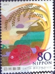 Stamps Japan -  Scott#3395 intercambio 0,90 usd  80 y. 2011