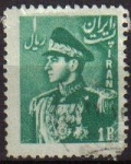 Sellos del Mundo : Asia : Ir�n : IRAN 1953 Scott 976 Sello Retrato Militar Mohammad Reza Shah Pahlavi Usado