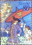 Stamps Japan -  Scott#2729 intercambio 0,40 usd  80 y. 2000
