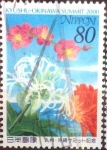 Stamps Japan -  Scott#2734 intercambio 0,40 usd  80 y. 2000