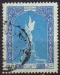 Stamps Asia - Iran -  IRAN 1954 Scott 1021 Sello 50 Aniversario Constitución Estatua de la Libertad Usado