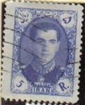 Stamps Iran -  IRAN 1957 Scott 1091 Sello Usado Mohammad Shah Reza Pahlavi Stamp