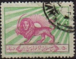 Stamps Iran -  IRAN 1965 Scott RA8 Sello Cruz Roja Irani y emblema sol Usado