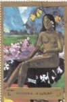 Stamps United Arab Emirates -  pintura de Gouguin