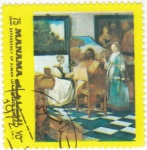 Stamps : Asia : Bahrain :  pintura